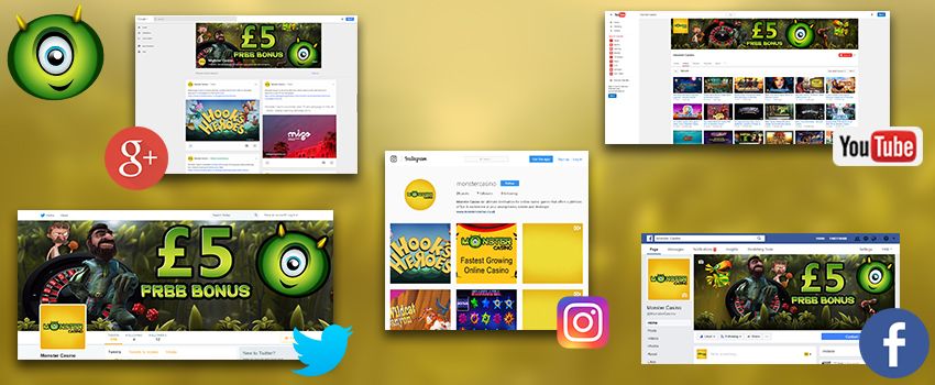 Monster Casino goes social!