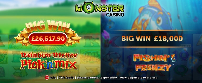 2 BIG WINS on Monster Casino!