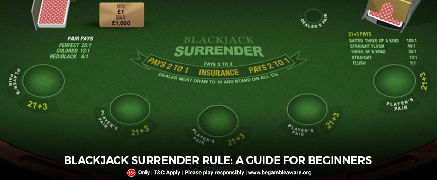 Blackjack Surrender Rule: A Guide for Beginners